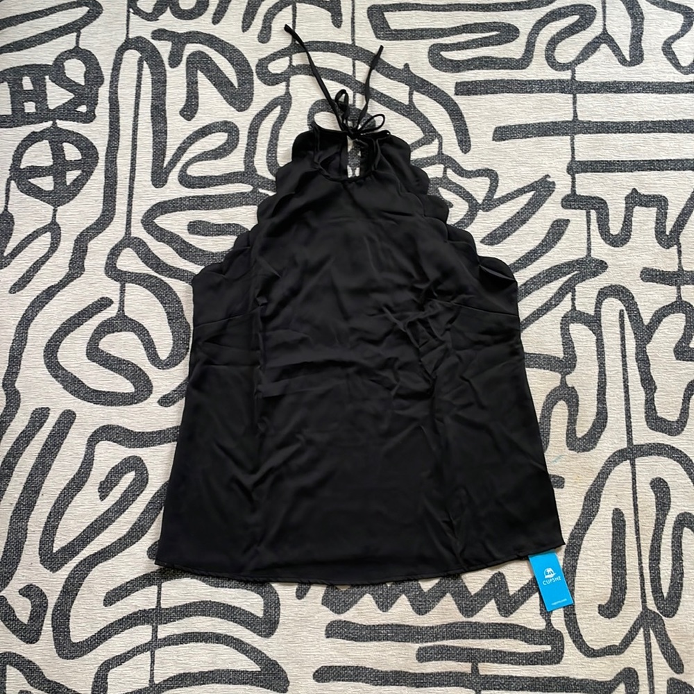 Scalloped High Neck Cami